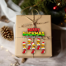 Load image into Gallery viewer, Personalized Family Christmas Duckmas Ornament Ornament PopCulturePrints
