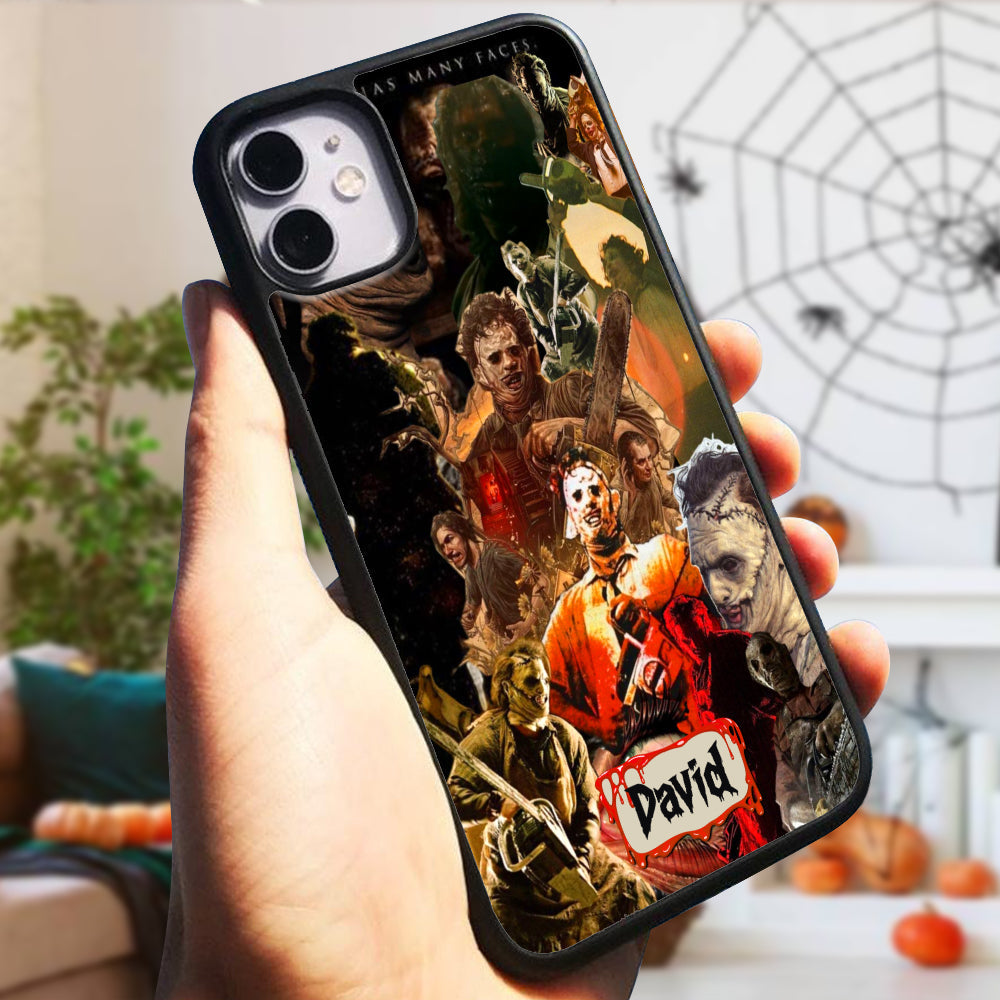 Personalized Halloween Horror Fans Phone Case - Customized Gift for Scary Movie Lovers