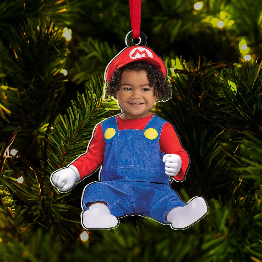 Personalized Kids' Christmas Tree Ornaments - Custom Photo Design Ornament PopCulturePrints