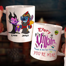 Load image into Gallery viewer, Personalized Villain Couple Mug Set - Custom Name Coffee Mugs for Valentine&#39;s Day Gifts Coffee Mug PopCulturePrints
