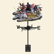 Load image into Gallery viewer, “May the 250th Be With You” - America 250th Anniversary Metal Weather Vane - Personalized Gift for Family and Friends
