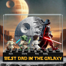 Load image into Gallery viewer, Best Dad in the Galaxy - Personalized Galaxy Dad Plaque - Unique Gift for Dad, Grandpa, or Any Superhero Father Shaped Plaques PopCulturePrints
