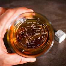 Load image into Gallery viewer, Personalized Engraved Whiskey Glass - Unique Gifts for Couples Whiskey Glass PopCulturePrints
