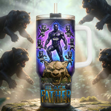 Load image into Gallery viewer, Empowered by Love - The Best Warrior Dad &amp; Kids Tumbler - Personalized Gift for Dads Tumbler Cup PopCulturePrints
