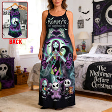 Load image into Gallery viewer, "Embrace the Spooky Spirit" - Spooky Mom Maxi Dress - Personalized Gifts For Moms Dress PopCulturePrints
