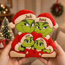 Load image into Gallery viewer, Festive Trouble Family Acrylic Plaque - Personalized Gift For Family 05NATN070926 Shaped Plaques PopCulturePrints
