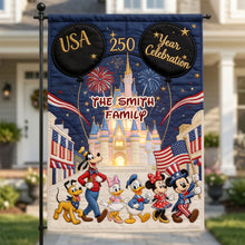 Load image into Gallery viewer, Celebrate 250 Years of Freedom with Custom Family Garden Flag - A Patriotic Tribute for Every Celebration! Garden Flag PopCulturePrints
