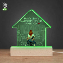 Load image into Gallery viewer, Personalized LED Light for Couples - Naughty House Position Led Night Light PopCulturePrints
