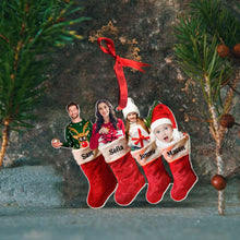 Load image into Gallery viewer, Personalized Family Christmas Photo Ornament Ornament PopCulturePrints
