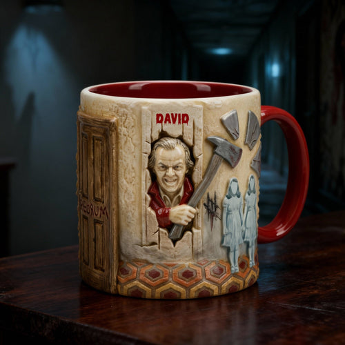 Hold Your Fear: Personalized Horror Fans Coffee Mug - Custom Gift for Horror Enthusiasts Coffee Mug PopCulturePrints