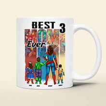Load image into Gallery viewer, Best Mom Ever - Personalized Super Mom Coffee Mug Coffee Mug PopCulturePrints
