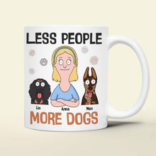 Load image into Gallery viewer, Less People, More Cats - Personalized Cat Mom Coffee Mug Coffee Mug PopCulturePrints
