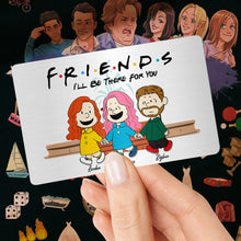 Load image into Gallery viewer, Personalized Aluminum Wallet Card - Cartoon Friends Holding Hands Gift Wallet Card PopCulturePrints
