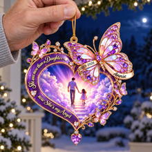 Load image into Gallery viewer, He was more than a Son, now He's my Angel - Personalized Memorial Acrylic Ornament Ornament PopCulturePrints

