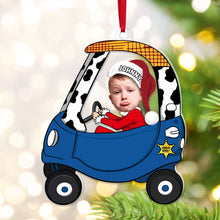 Load image into Gallery viewer, Personalized Kids Car Photo Ornament Ornament PopCulturePrints
