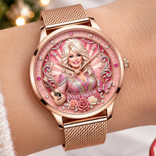 Load image into Gallery viewer, “Celebrate Every Moment” - Memorial Famous Singer Mesh Strap Quartz Watch - Personalized Gifts for Fans
