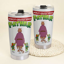 Load image into Gallery viewer, World&#39;s Greatest Sensei Father Personalized Tumbler Tumbler Cup PopCulturePrints
