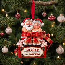Load image into Gallery viewer, “Your 30 Year Warranty Has Expired!” - Personalized Christmas Ornament for Couples
