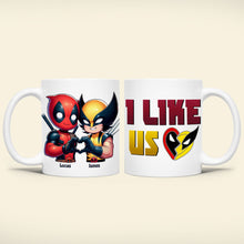 Load image into Gallery viewer, Personalized Deadpool and Wolverine Couple Mug
