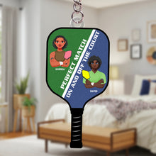 Load image into Gallery viewer, Personalized Pickleball Couple Keychain - Perfect Match Gift Keychains PopCulturePrints
