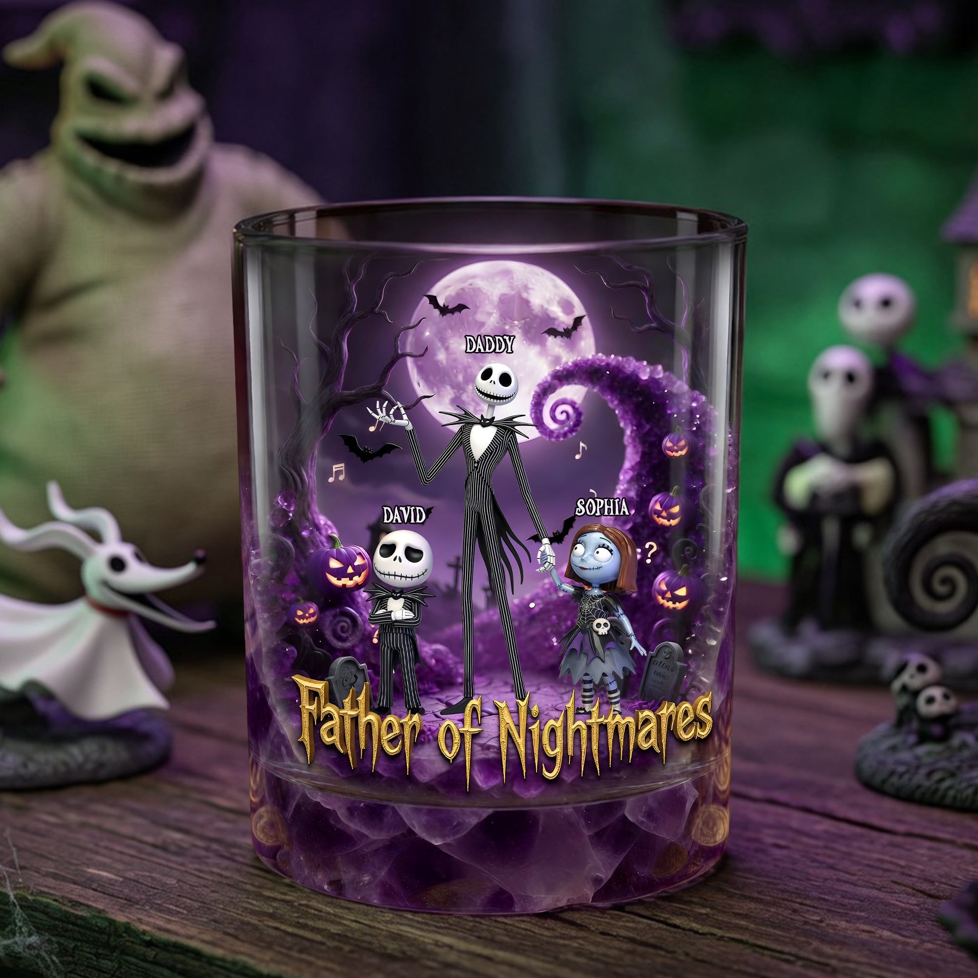 Embrace the Dark Side: Dark Dad Glass Mug - Personalized Gift for Dad, Grandpa, or Any Father Figure Glass PopCulturePrints