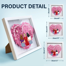 Load image into Gallery viewer, The Love Between Mother And Daughters Is Forever - Personalized Flower Shadow Box - A Perfect Gift for Moms and Daughters Flower Shadow Box PopCulturePrints
