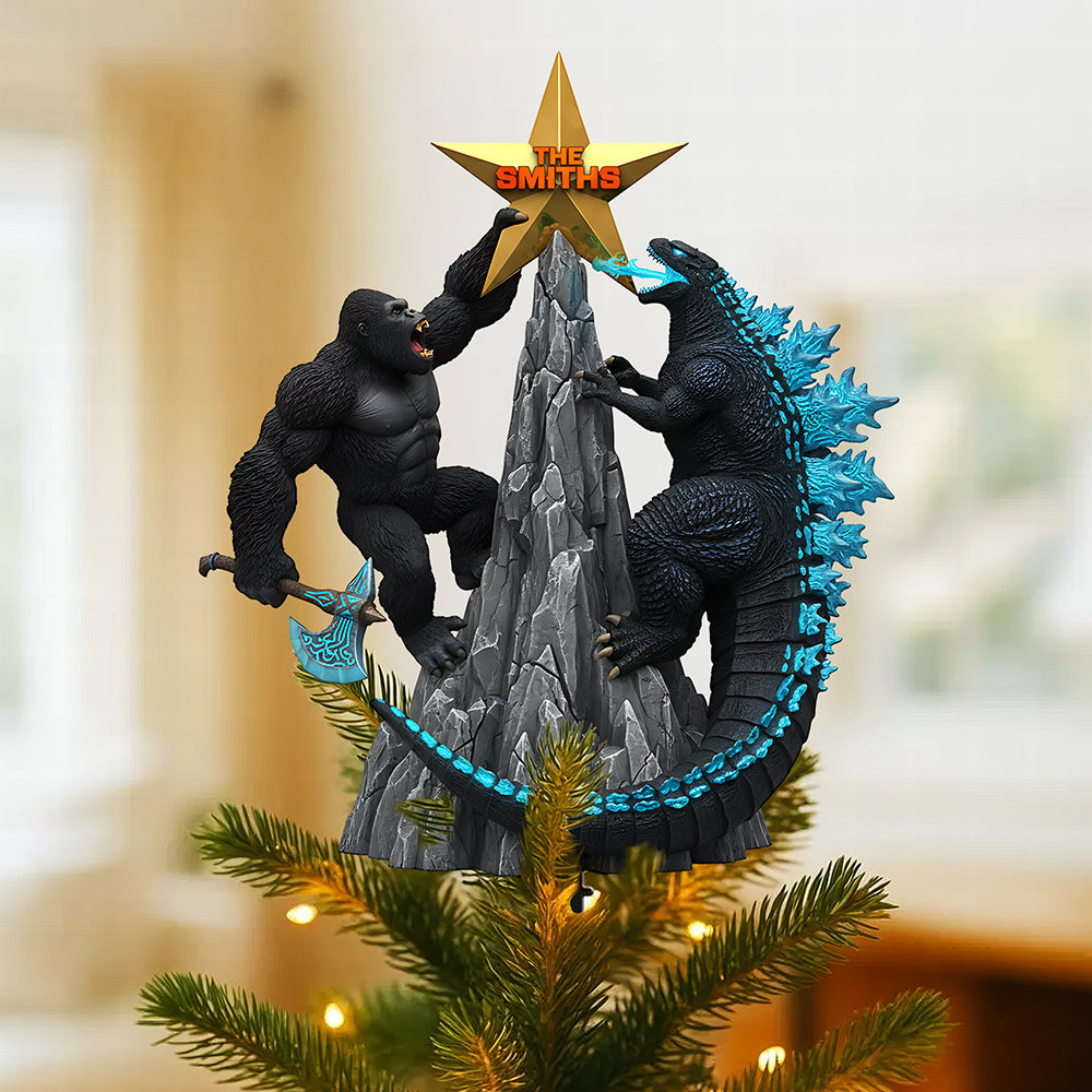“Climb to New Heights This Christmas!” - Skyline Climbers Tree Topper - Personalized Gifts Ornament PopCulturePrints