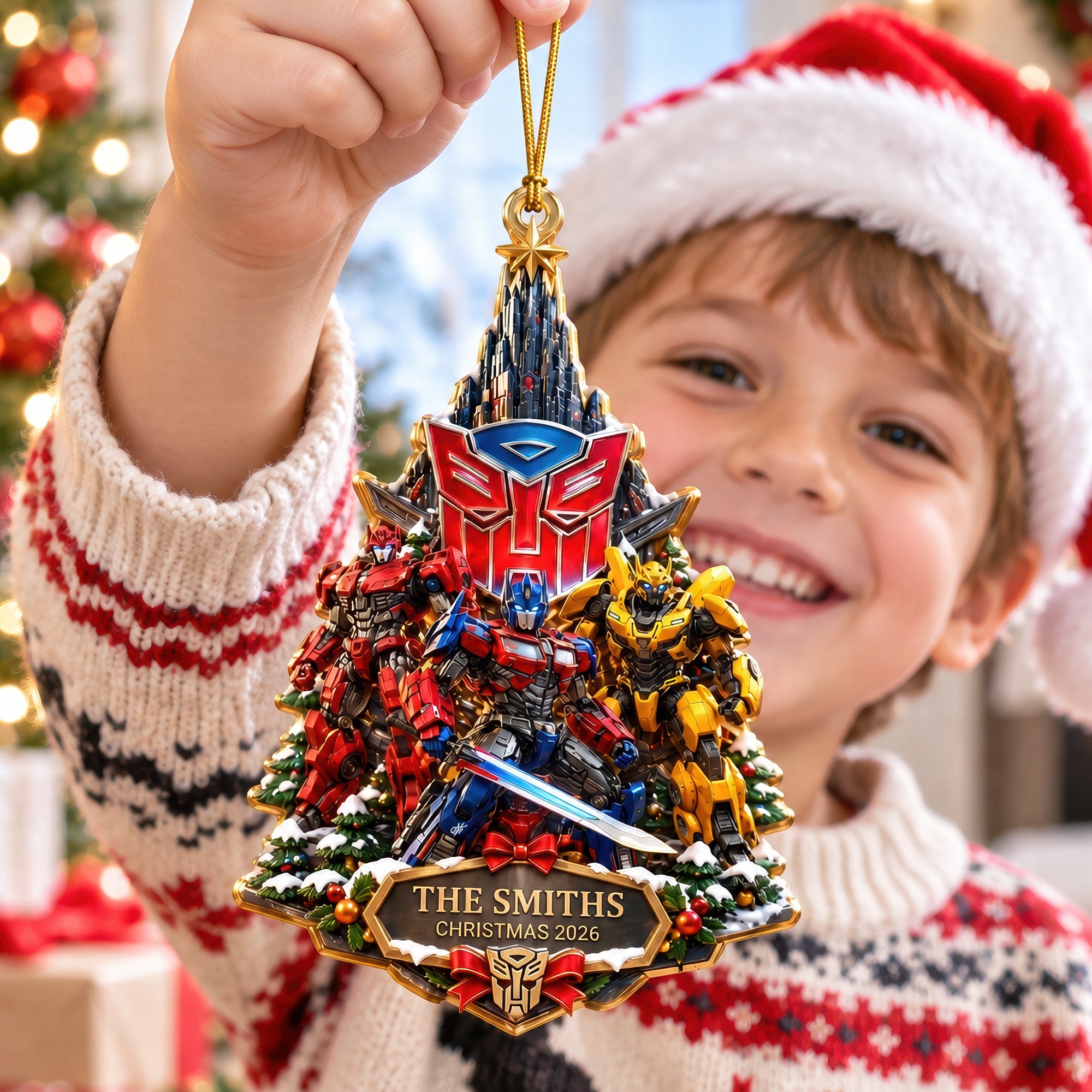Celebrate Christmas with a High-Tech Twist - Personalized Robotics Ornament for All Ages Ornament PopCulturePrints
