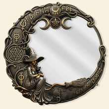 Load image into Gallery viewer, Embrace Your Inner Witch - Custom Shaped Mirror for Witch Lovers Mirror PopCulturePrints
