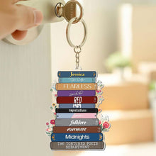 Load image into Gallery viewer, Personalized Taylor Swift Fan Keychain - Custom Name and Album Stack
