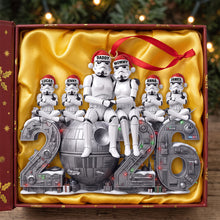 Load image into Gallery viewer, Celebrate the Galaxy - Personalized Space Christmas Ornament for Family
