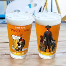 Load image into Gallery viewer, Personalized Pirate Dad Beer Glass - Perfect Father&#39;s Day Gift Beer Glasses PopCulturePrints
