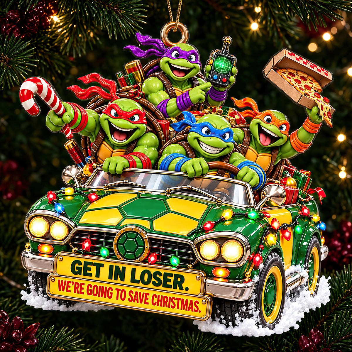 Get in Loser! Save Christmas Ornament - Personalized Gift for Holiday Cheer