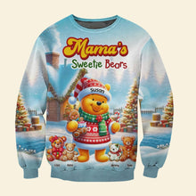 Load image into Gallery viewer, Custom Christmas Sweatshirt - Mama&#39;s Sweetie Bears
