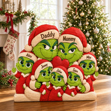 Load image into Gallery viewer, Festive Trouble Family Acrylic Plaque - Personalized Gift For Family 05NATN070926 Shaped Plaques PopCulturePrints
