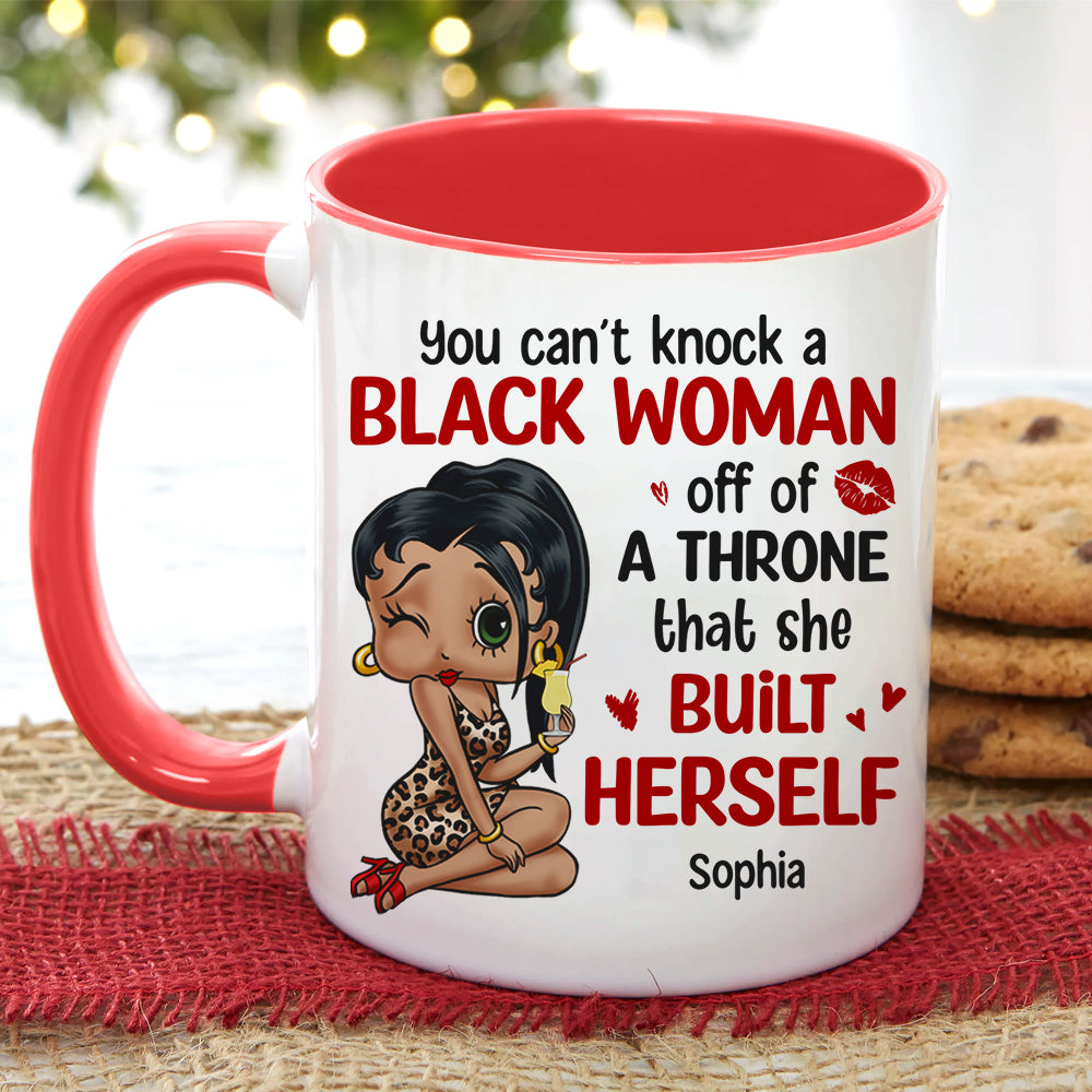 Empowered Black Woman Personalized Coffee Mug Coffee Mug PopCulturePrints