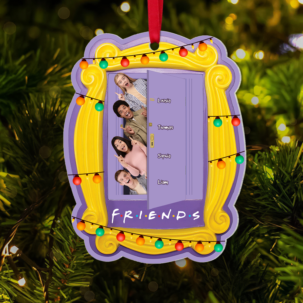 Personalized Friends-Themed Christmas Acrylic Ornament Ornament PopCulturePrints