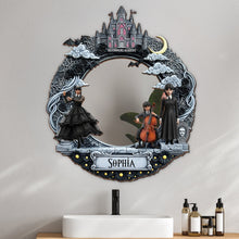 Load image into Gallery viewer, “Reflect Your Spooky Style!” - Personalized Spooky Gifts For Movie Fans Mirror - Perfect Gift for Halloween Lovers Mirror PopCulturePrints
