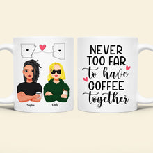Load image into Gallery viewer, Personalized Long Distance Relationship Coffee Mug Coffee Mug PopCulturePrints

