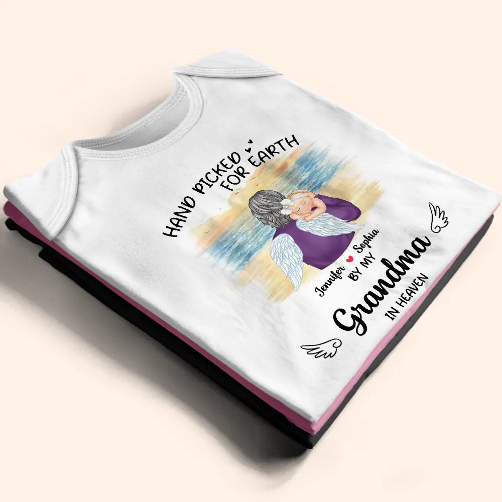 Hand Picked For Earth By My Grandpa - Personalized Baby Onesie for Special Moments Baby Onesie PopCulturePrints