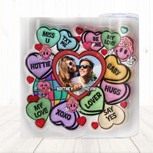 Load image into Gallery viewer, Personalized Love Tumbler for Couples - Custom Photo Gift for Valentine&#39;s Day Tumbler Cup PopCulturePrints
