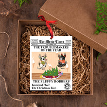 Load image into Gallery viewer, Cat Lover&#39;s Mischief: Personalized Cat Gang Ornament Ornament PopCulturePrints
