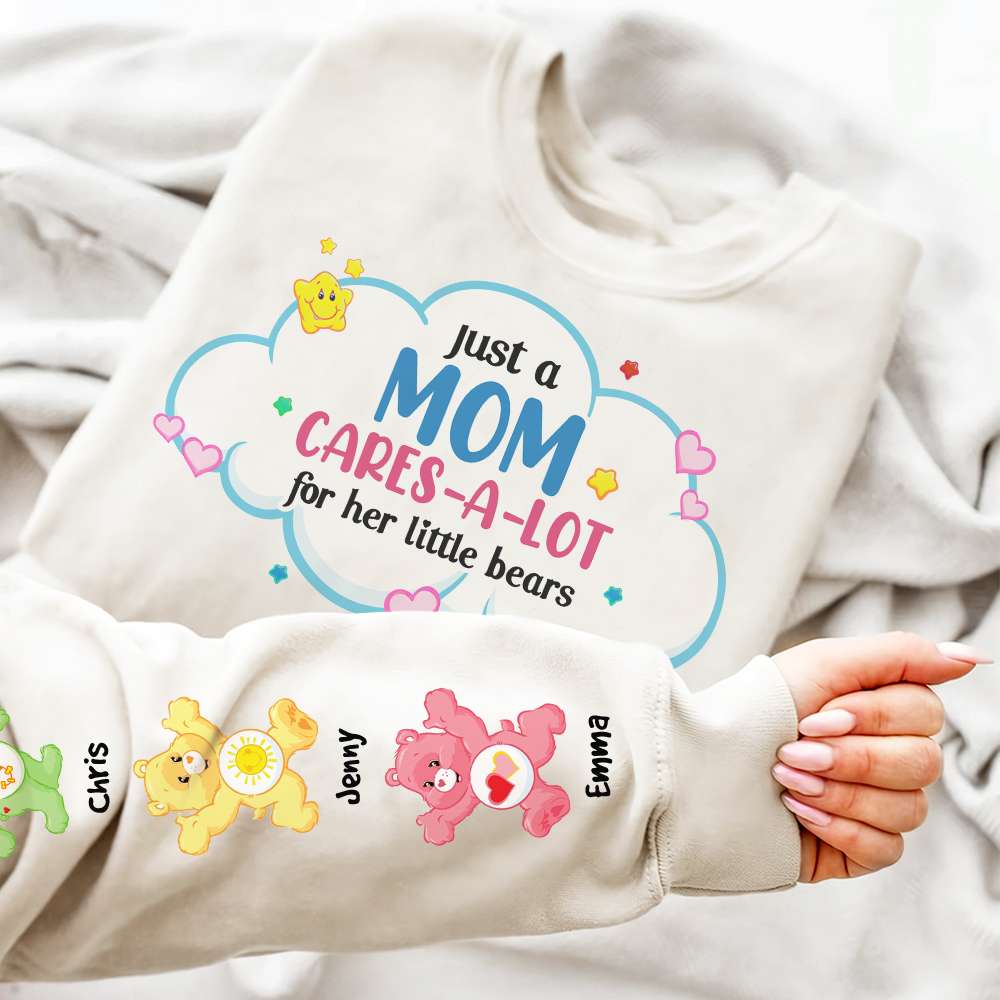 Personalized Mom & Kids Bear Shirt - Custom Names