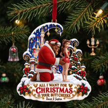 Load image into Gallery viewer, Naughty Fairy Tale Couple Christmas Ornament - Personalized Gift for Couples
