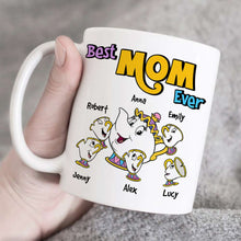Load image into Gallery viewer, Best Mom Ever Personalized Mug with Family Names Coffee Mug PopCulturePrints
