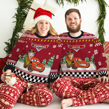 Load image into Gallery viewer, Personalized Family Photo Ugly Sweater - Fun Car Design
