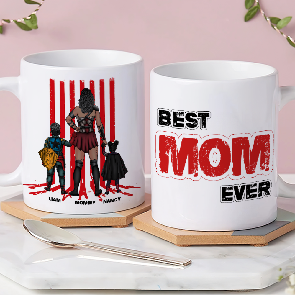 "The Best Mom Ever Mug – Celebrate Mom with Personalized Touch" - Coffee Mug, Custom Gift for Mom, Grandma, or Any Amazing Caregiver Coffee Mug PopCulturePrints