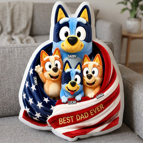Ultimate Dad Goals Pillow - Personalized Gift for Dads and Grandpas Pillow PopCulturePrints