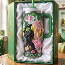 Load image into Gallery viewer, Defy Gravity with Wicked! - Magical Tumbler With Handle, Personalized Gift for Friends
