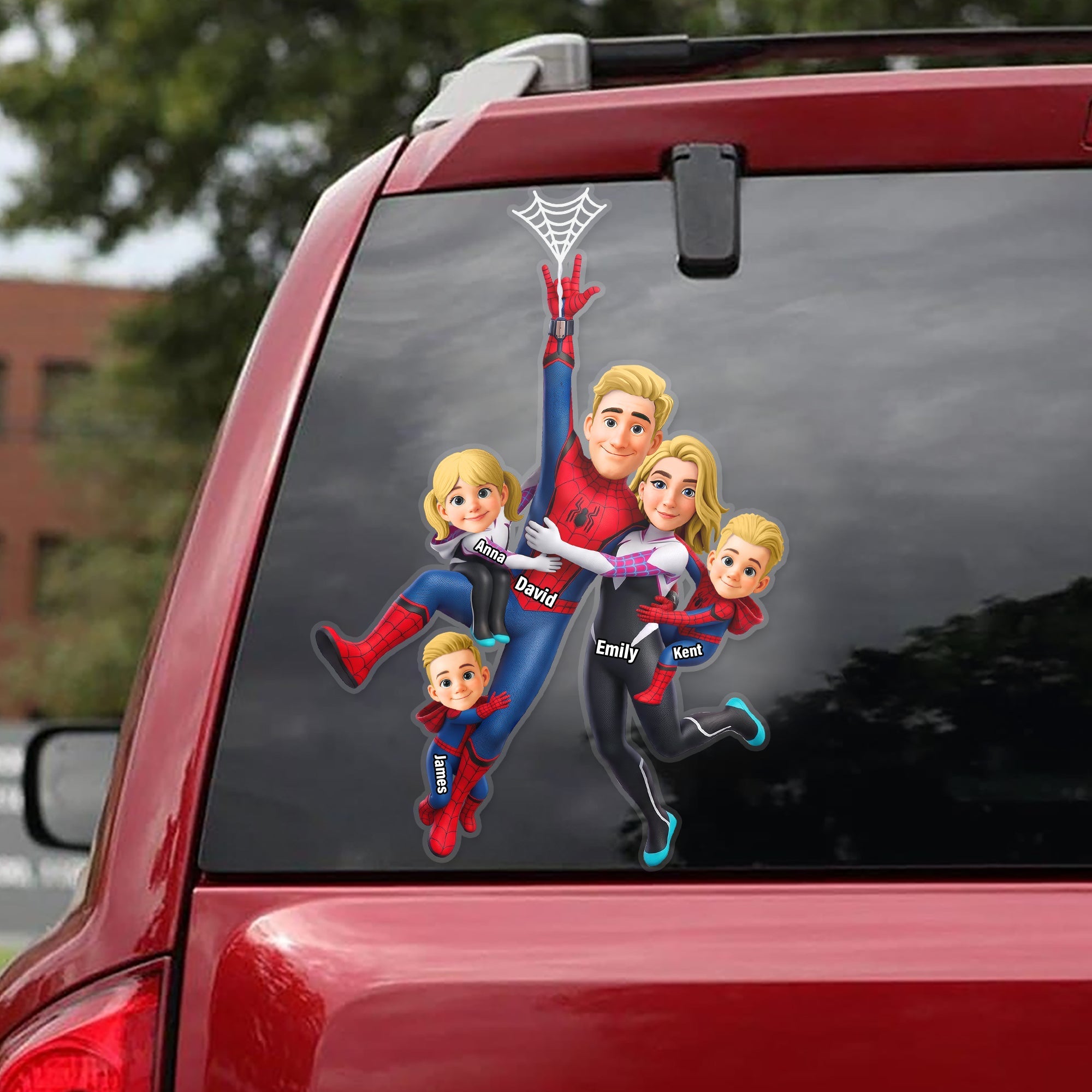 Family Adventure Awaits - Personalized Sticked On Family Fun Car Decal